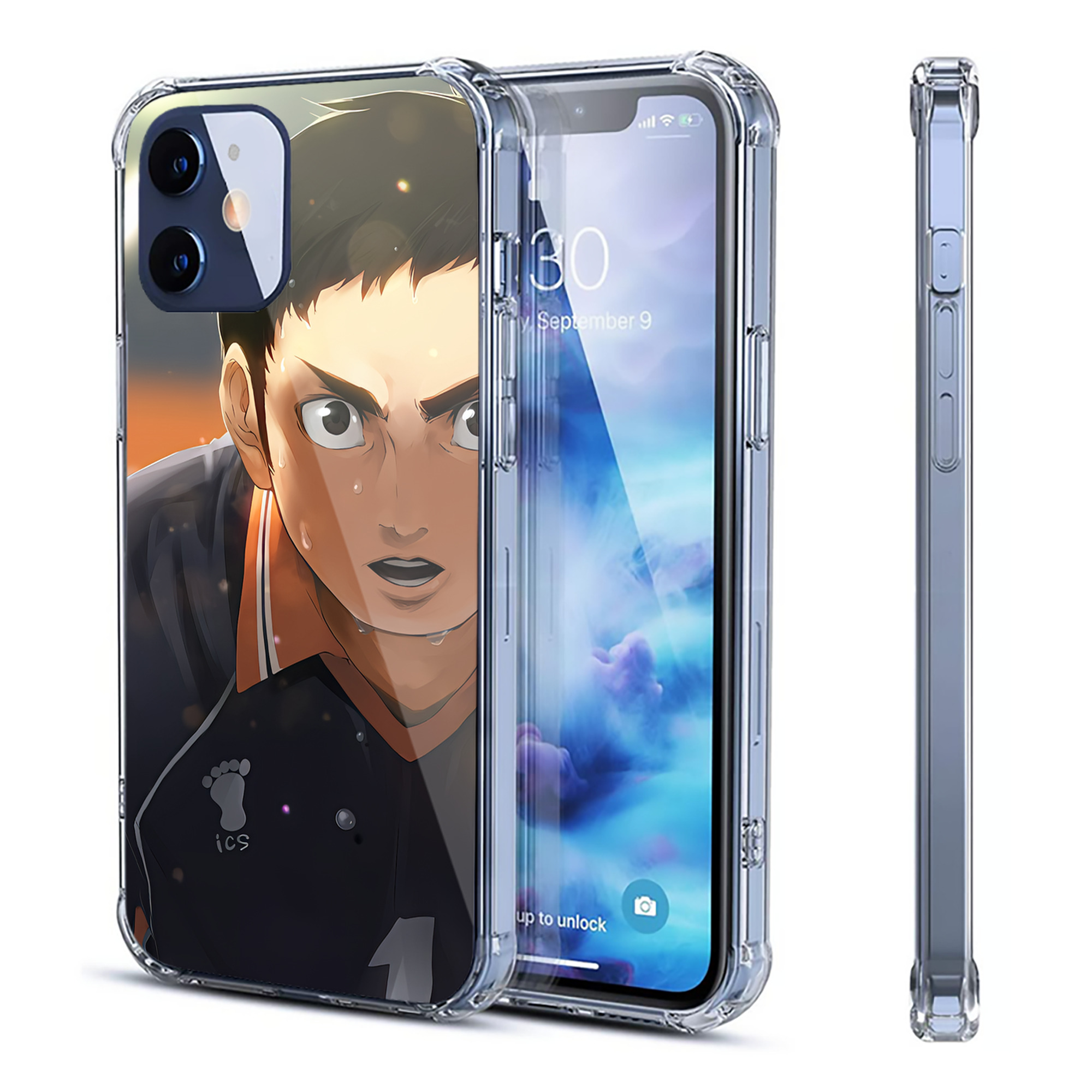 （画像用） ハイキュー!! Haikyu!! 【iPhone 12シリーズ対応】透明スマホケース（クリアソフトケース）